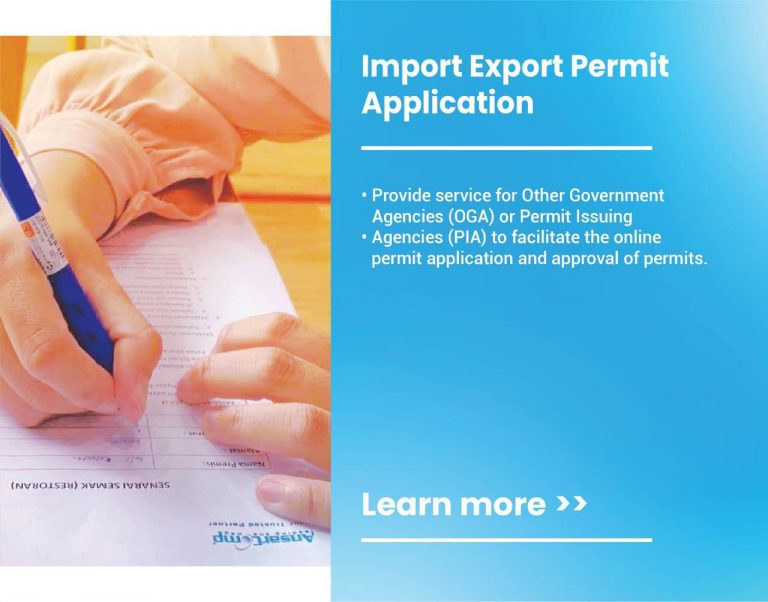 Import export permit application