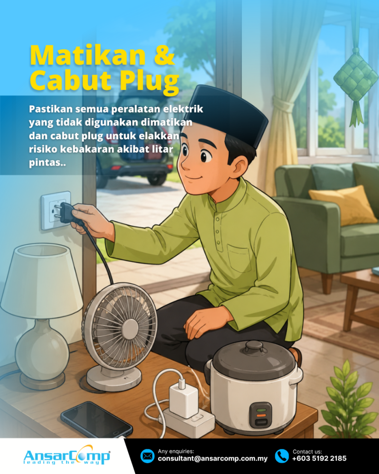 2. Matikan dan cabut plug